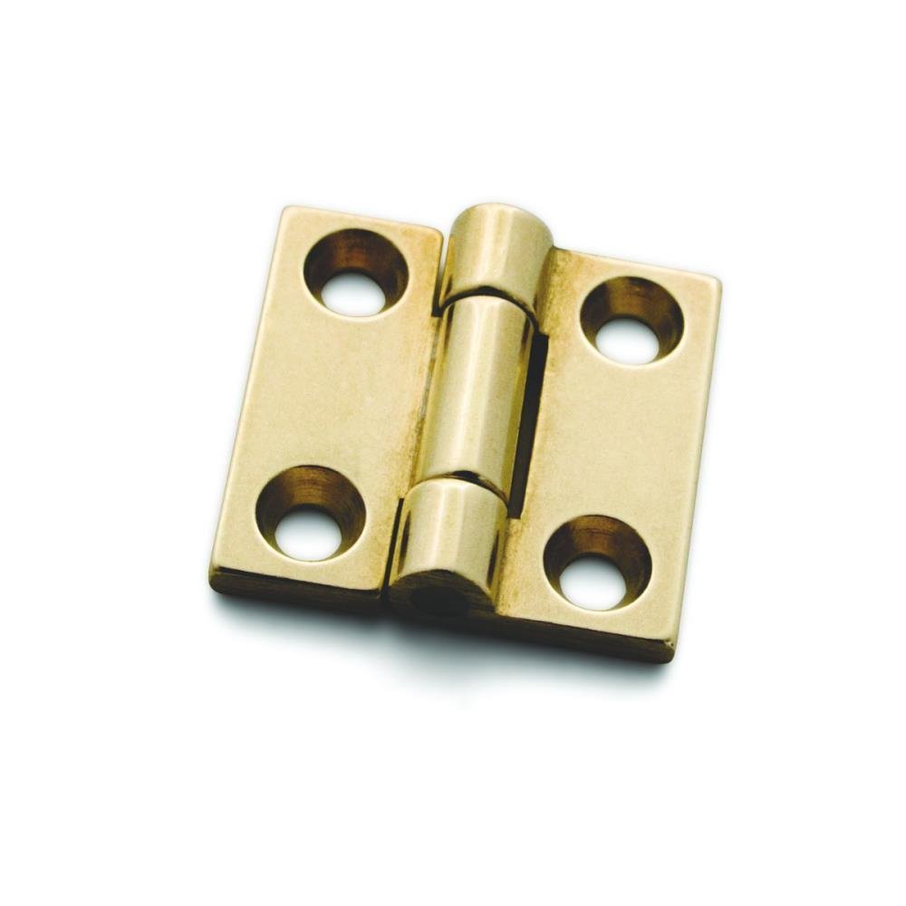 CB-301 Butt Hinge - A product photo of brass hardware on a white background