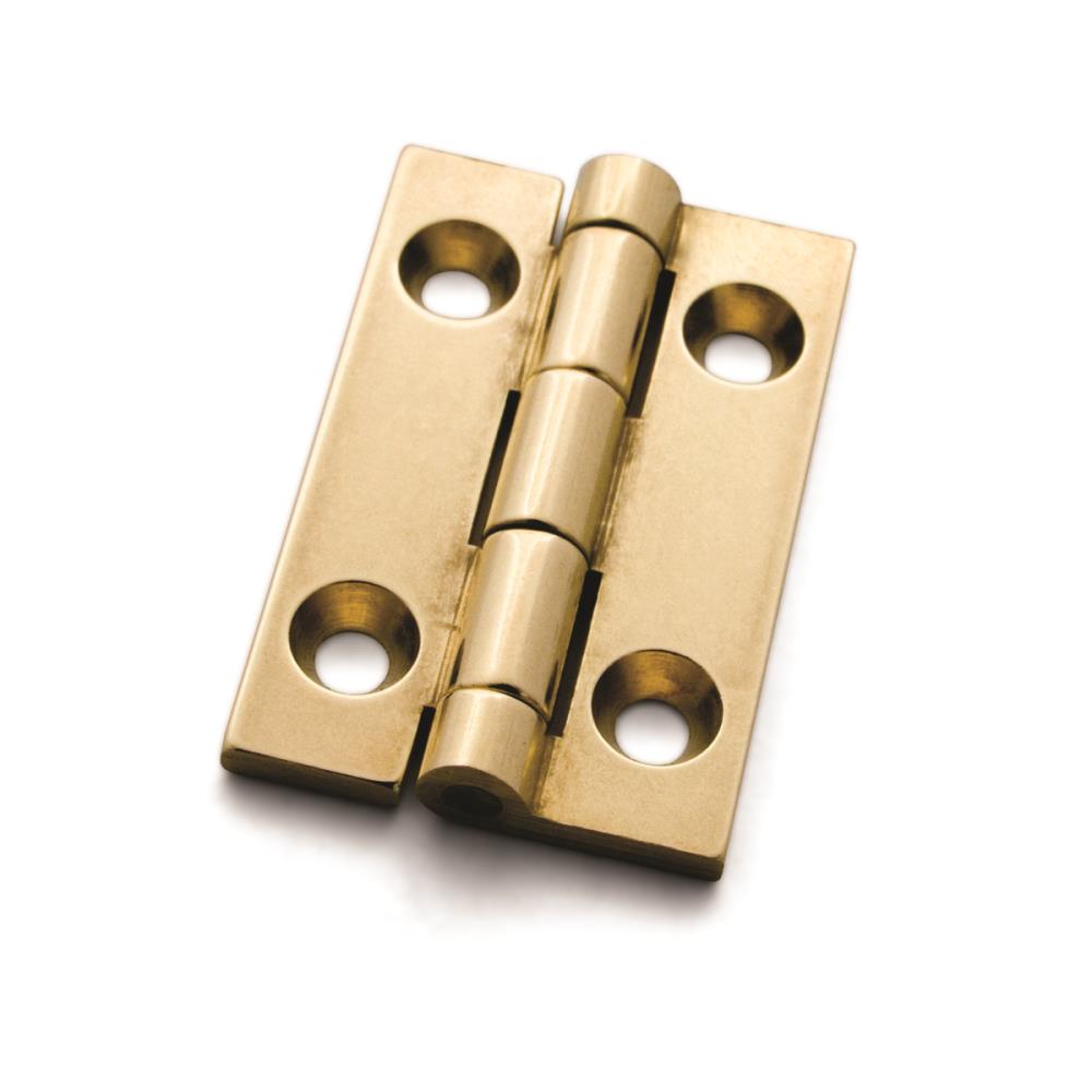 CB-302 Butt Hinge - A product photo of brass hardware on a white background