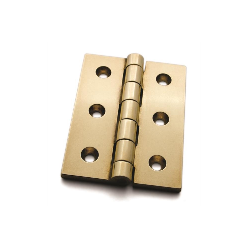 CB-407 Butt Hinge - A product photo of brass hardware on a white background