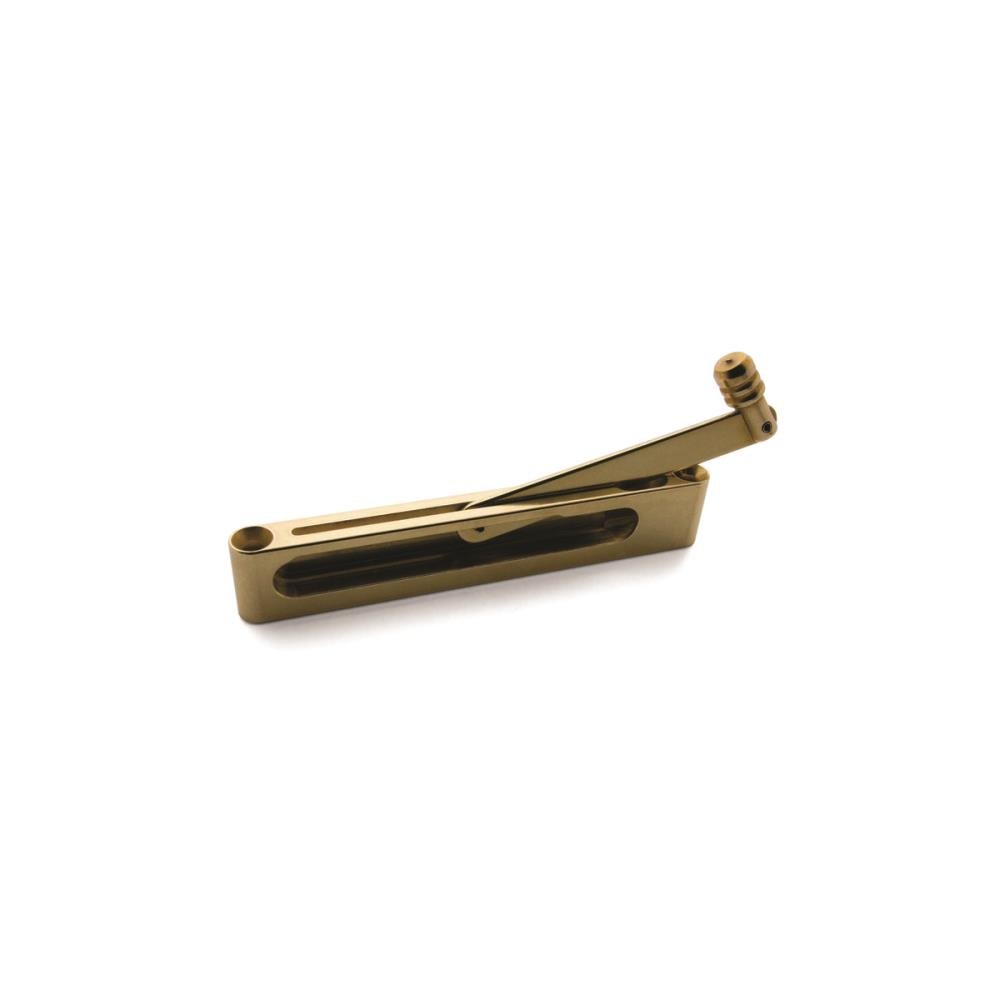 JB-250 Lid Stay - A product photo of brass hardware on a white background