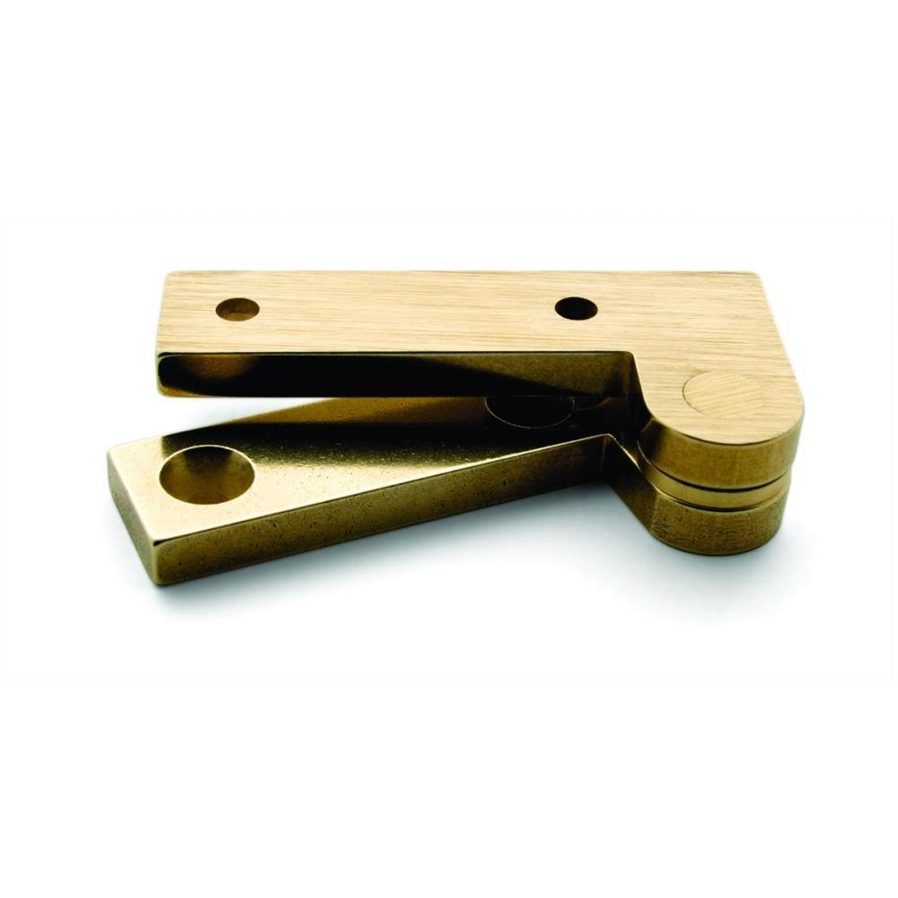 L-87 Pivot Hinge - A product photo of brass hardware on a white background