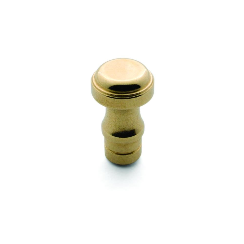 MC-432 Knob - A product photo of brass hardware on a white background